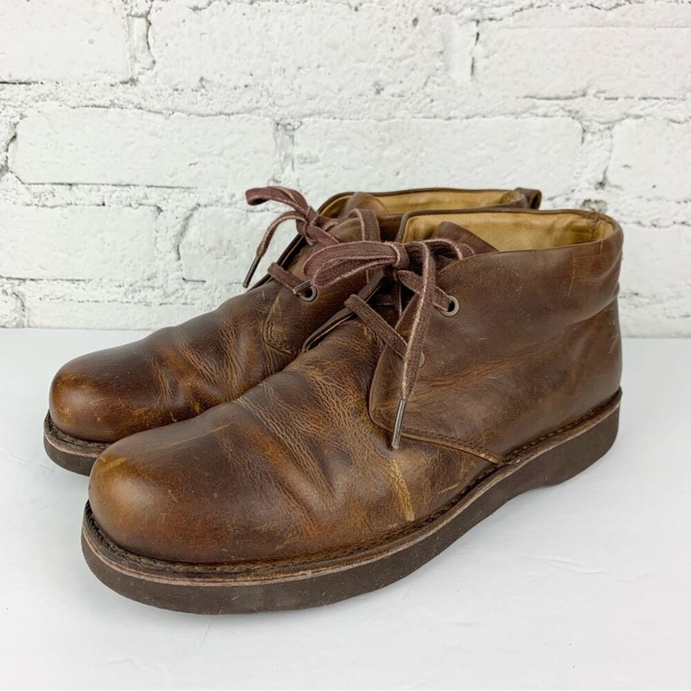 Samuel Hubbard Chukka Boot-Up Saddle Tan Leather Laced Boots 10M